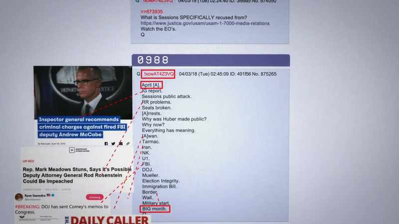 Q's drops are numbered in sequence