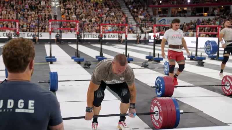 Quando ele acabou o dead lift bar