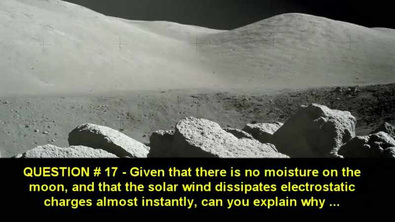 Questions: Knowing that there is no moisture on the Moon