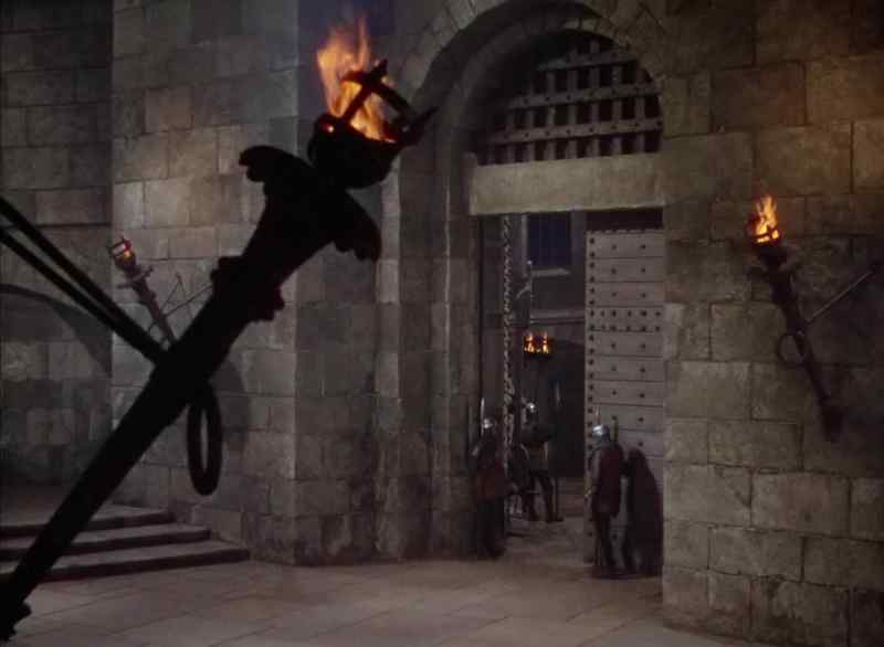 Quick, guards, quick ! There's a traitor inside trying to escape !