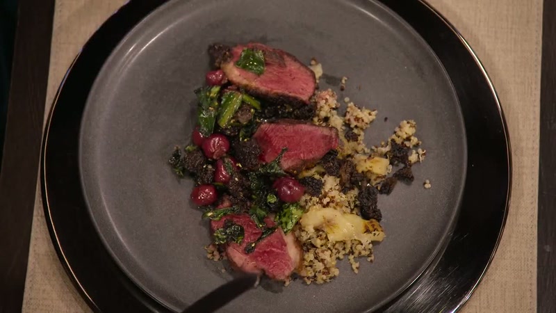 Quinoa is well cooked, but this quinoa is asking for sauce