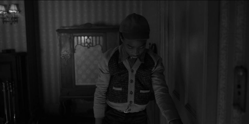 [Rabbit scratching door]