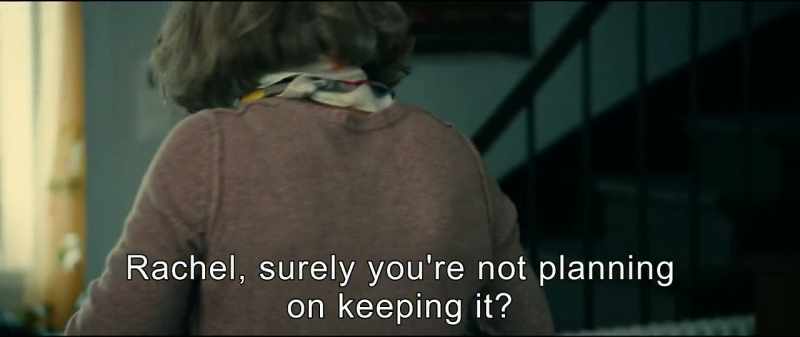 Rachel, surely you're not planning to keep it?