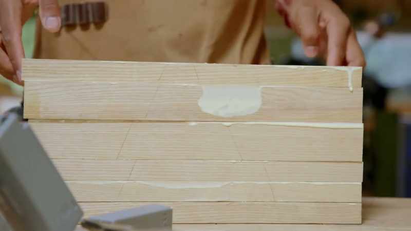 Radha's assembling a block of ash