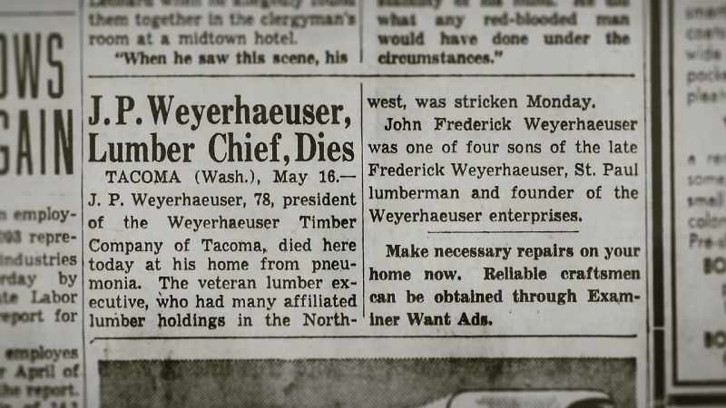 Radio host 1: It had turned out that his grandfather's obituary