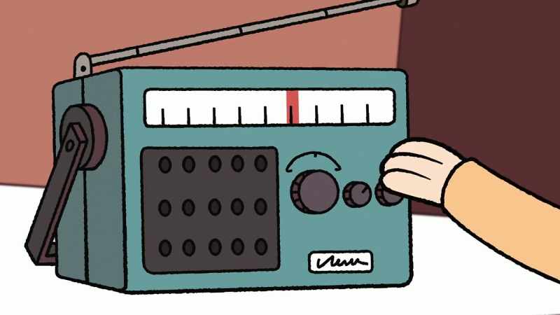 [radio turns on] -This is Victoria Van Gale