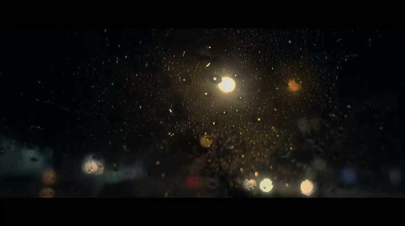 [rain pattering]