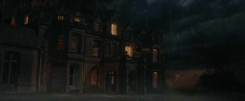 [rain rushing]