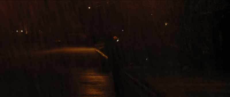 (rain splashes)