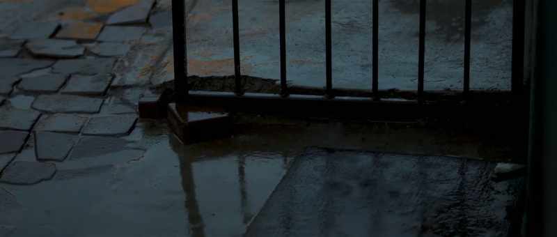 [raining] [thunder]