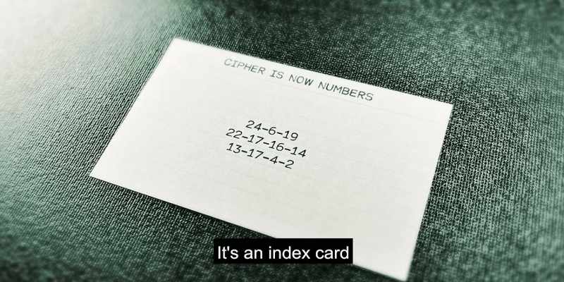 [Ramey] It's an index card