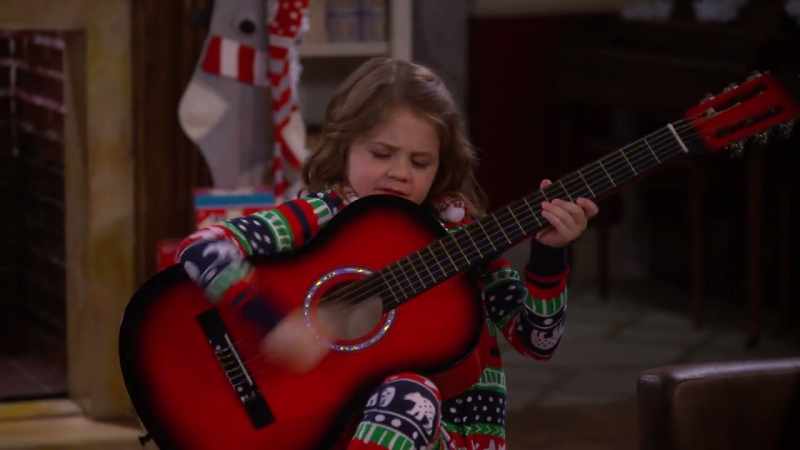 [random guitar notes playing]