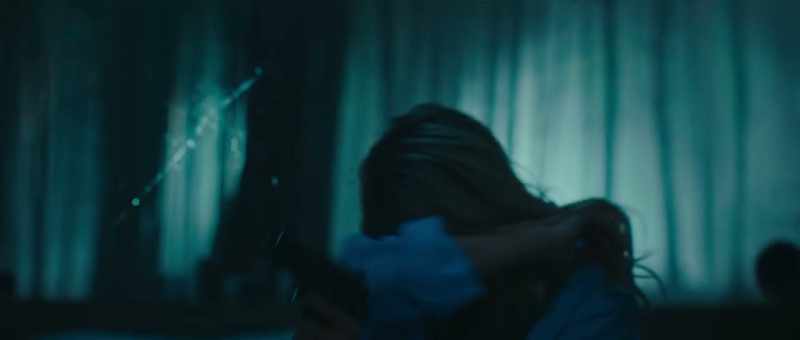 [rapid gunfire] - [glass shattering]