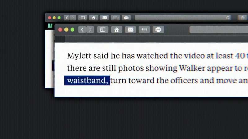 Reaching for a waistband has basically been used