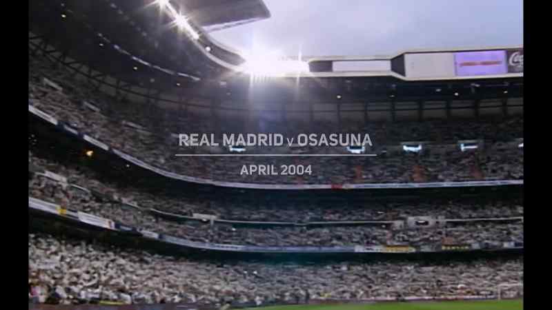 REAL MADRID V OSASUNA APRIL 2004