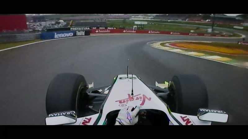 Really in the groove here, Rubens Barrichello