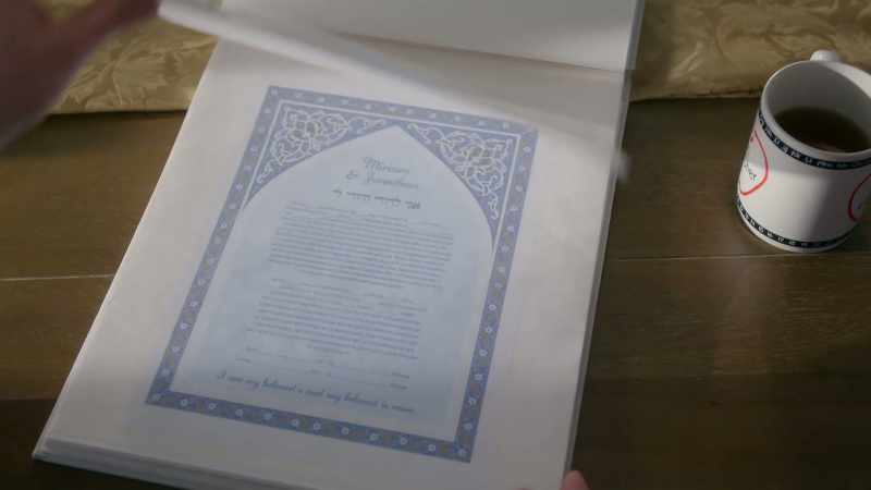 [Rebecca] Oh, the rabbi let us borrow it