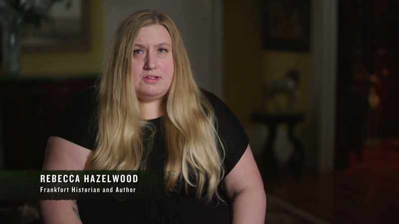 REBECCA: There was blood on the console