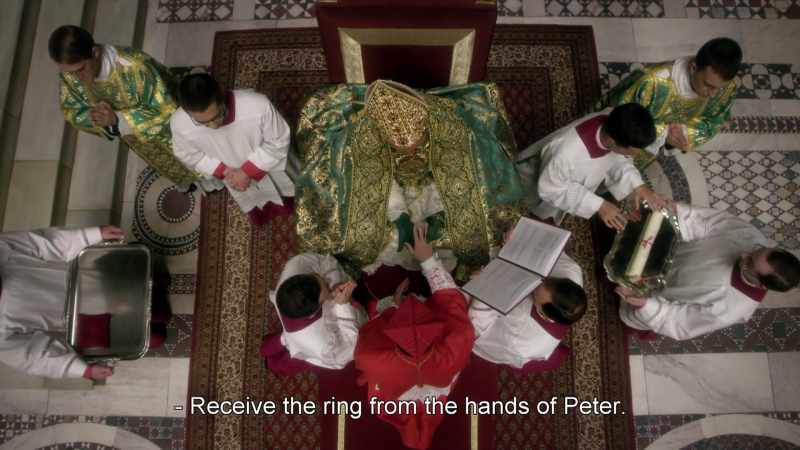 Receive the ring from the hands of Peter