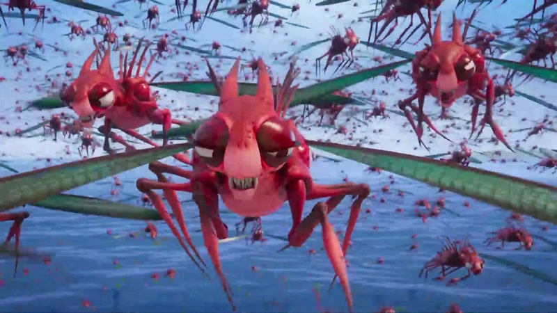 (Red Locust screaming)