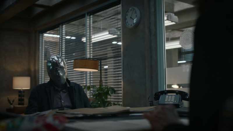 Regs say to keep them on inside the precinct