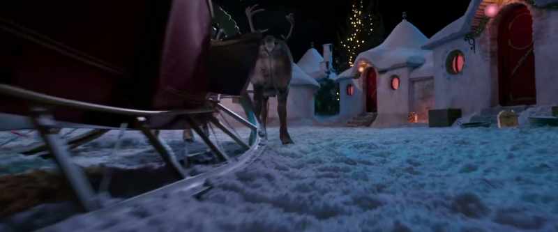 [reins crack] - [reindeer grunt]