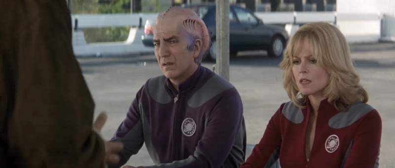 Remember yesterday at the convention those people dressed like aliens