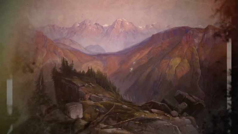Renowned American painter Thomas Moran