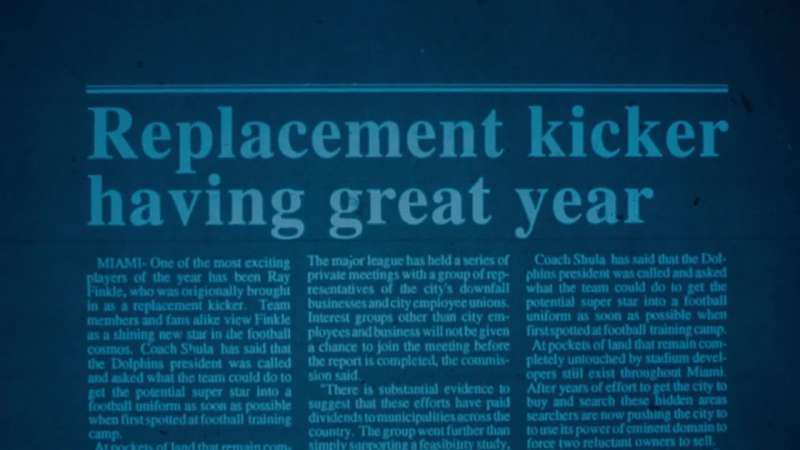 Replacement kicker having a great year