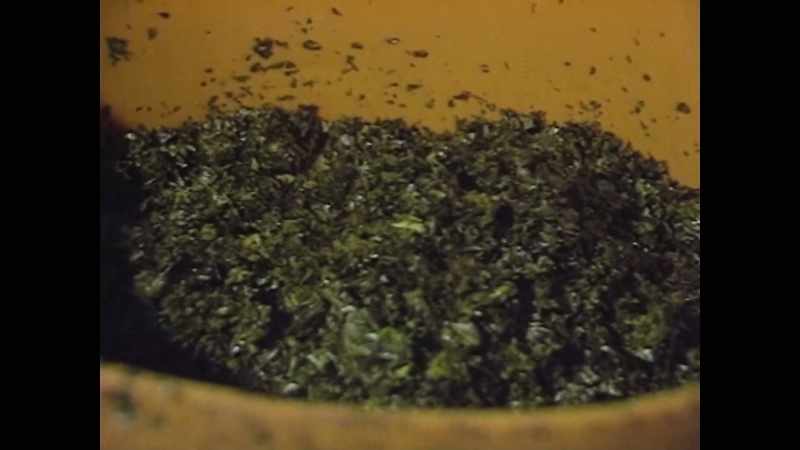 REPORTER: A black, tar-like liquid oozes from it