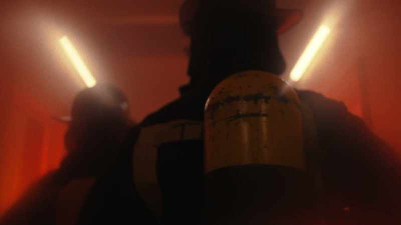 [Reporter] ...firemen were the first to arrive on the