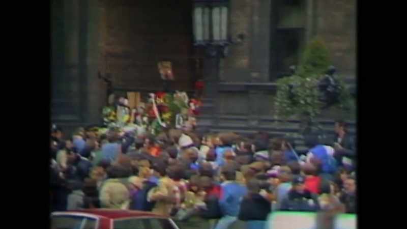 REPORTER: It's now 14 hours since John Lennon was shot here