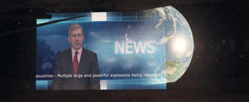[Reporter on TV] General Lucian announced that in