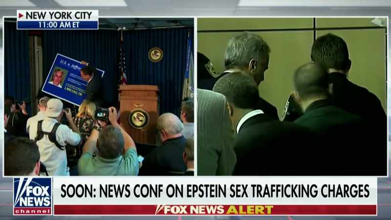 Reporter: PROSECUTORS SAY EPSTEIN CREATED
