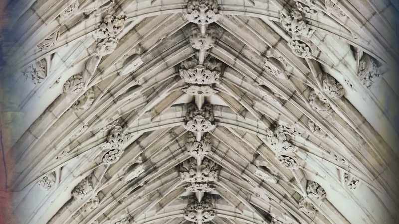 Ribbed vaulted ceilings work like a skeleton of stone