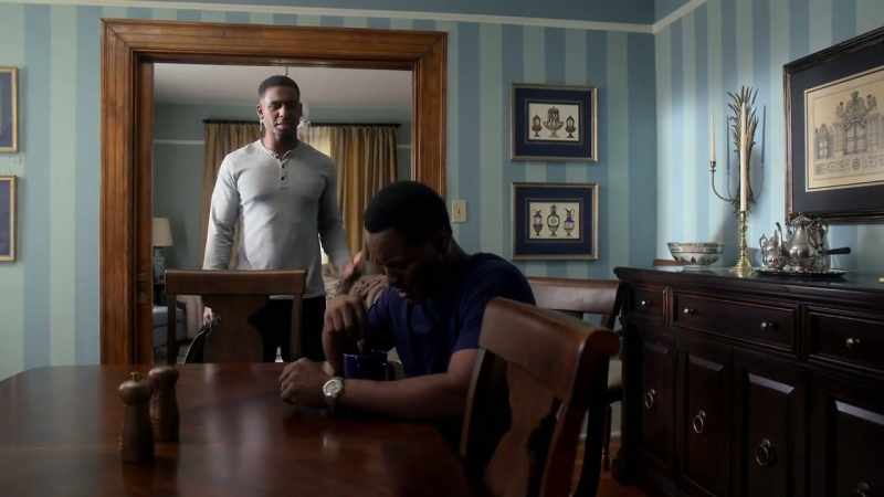 Richard: Hey. [Spoon clinking on mug]