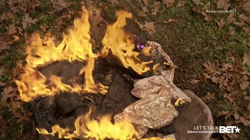 RICHARD: I didn't know silk burned like that