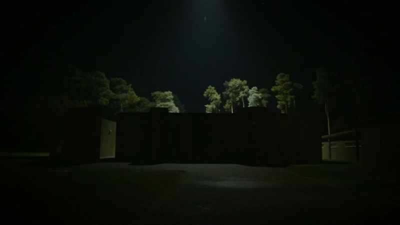 Right at this position here, straight ahead off my flashlight