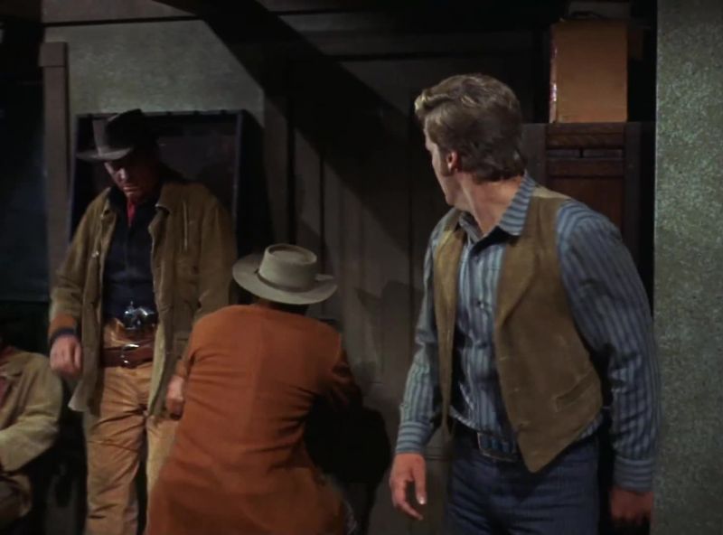 Right, boys, out the back door!