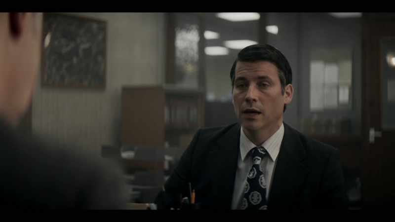 Right down here, like that, like length of my tie
