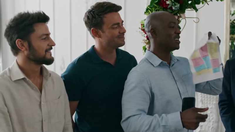 right here. - [trio laughing]