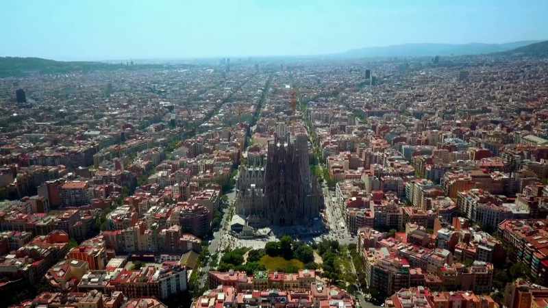 Right in the middle of Barcelona