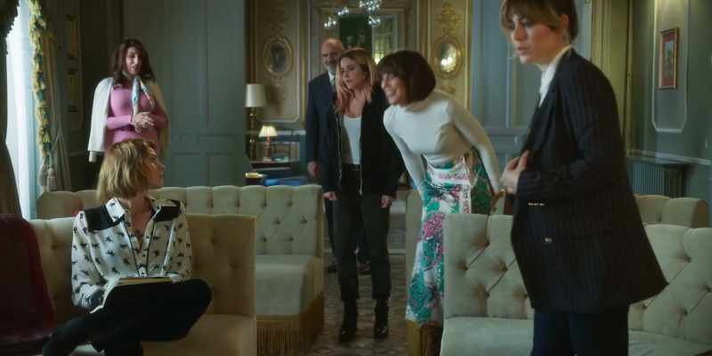 Right, we'd better sit down. We never know what to expect from Mom