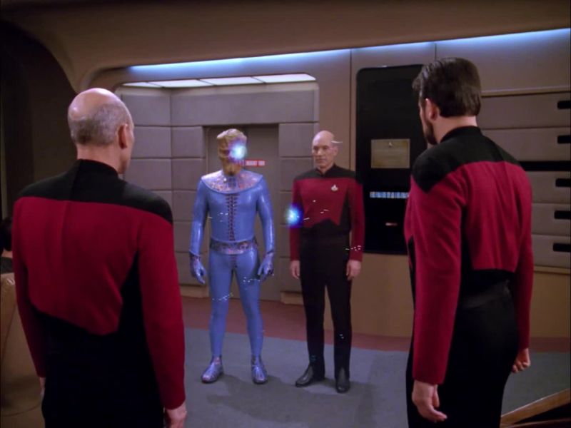 RIKER: Captain. - Hold your positions. Take no action