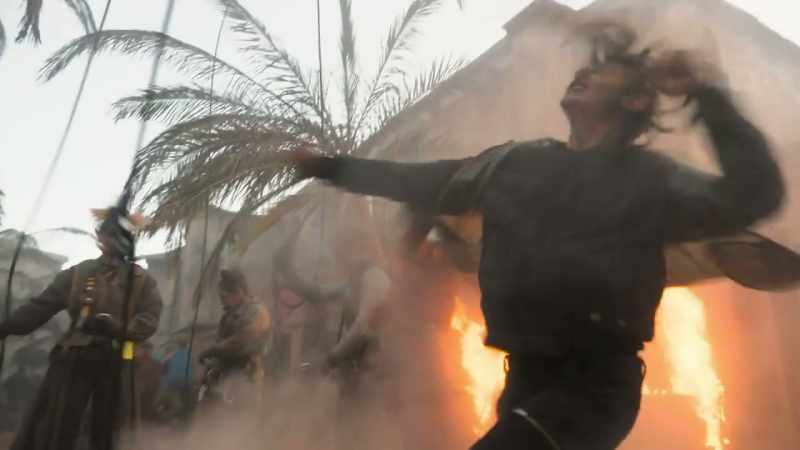 [rioter groans]