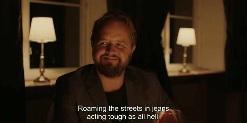 Roaming the streets in jeans acting tough as all hell