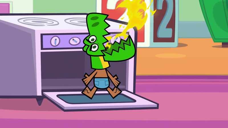 (Roars, fire whooshes) - (Gasps)
