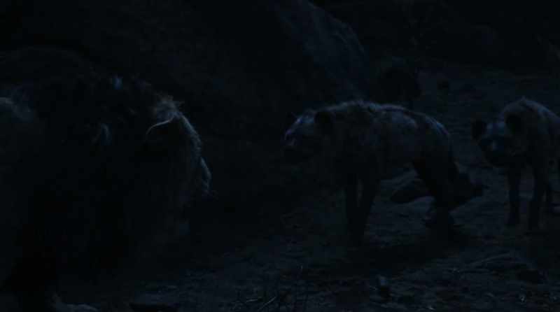 (ROARS) - (HYENAS WHINE)