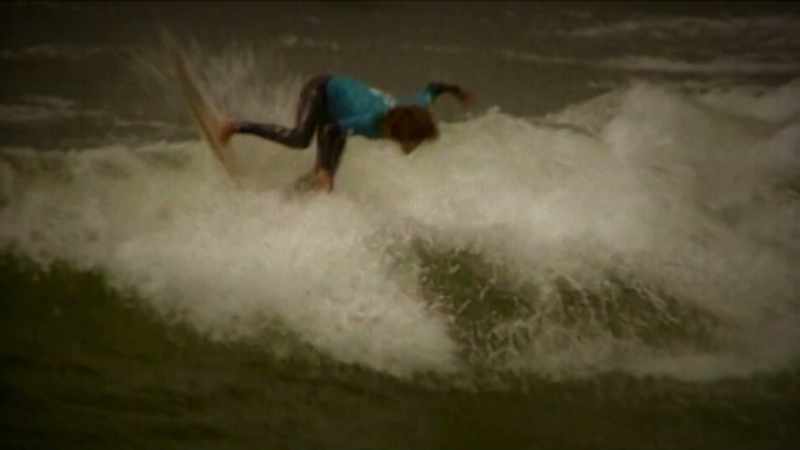 Rob Machado takes off, he's got unbelievable speed