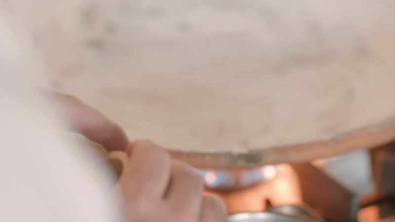 Roberto is making his recado negro from scratch